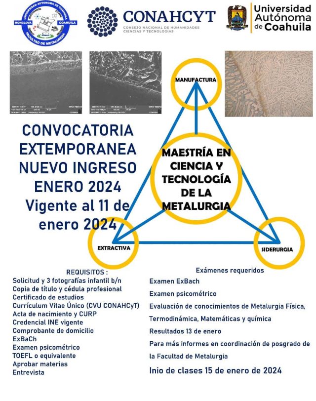 Maestría en Ciencia y Tecnología de la Metalurgia