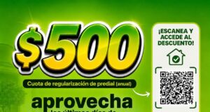 INVITAN A APROVECHAR ÚLTIMOS DÍAS DE DESCUENTO DEL PREDIAL