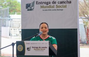 SUSY TORRECILLAS CONSOLIDA ESPACIOS PARA EL DEPORTE CON LA ENTREGA DE CUATRO CANCHAS EN LERDO