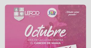 SERÁ ESTE VIERNES EL ENCENDIDO ROSA EN LA PRESIDENCIA DE LERDO