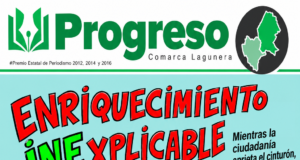 PORTADA DE REVISTA PROGRESO IMPRESA EDICIÓN 363, CORRESPONDIENTE AL MES DE NOVIEMBRE 2026, AÑO 27 A CARGO DEL CARICATURISTA EDUARDO SAN ROMAN ORTEGA